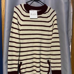 Striped sweater dress